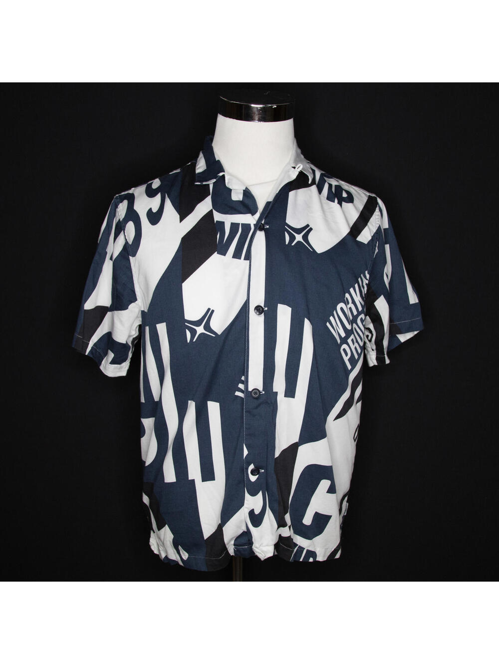 Men’s Carhartt Work In Progress AOP Graphic Short Sleeve Button-Up Shirt Small